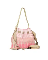 FRI-YAY Borsa plisse Sara Rosa/Multicolor