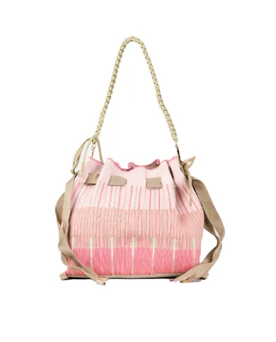 FRI-YAY Borsa plisse Sara Rosa/Multicolor
