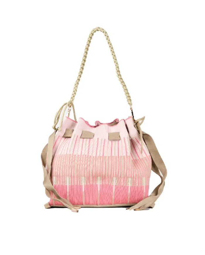 FRI-YAY Borsa plisse Sara Rosa/Multicolor