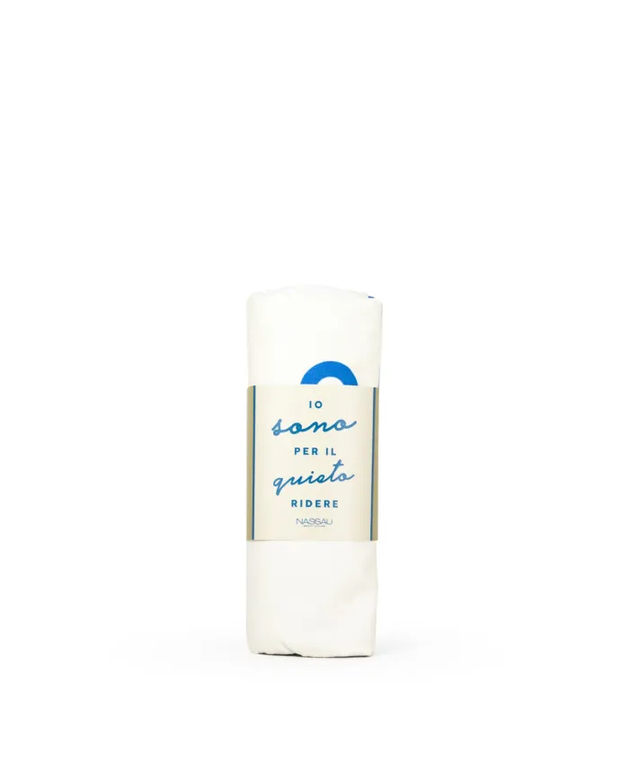 NASSAU Telo mare azzurro con custodia Nassau Beige/Blu