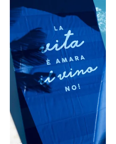 NASSAU Telo mare blu con custodia Nassau Blu elettrico
