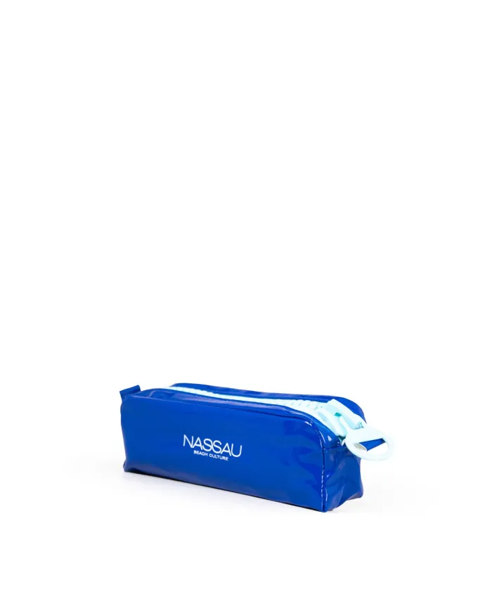 NASSAU Telo mare blu con custodia Nassau Blu elettrico