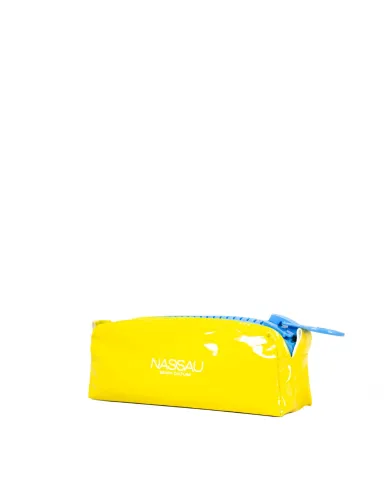 NASSAU Telo mare giallo e blu con custodia Nassau Giallo/Blu elettrico