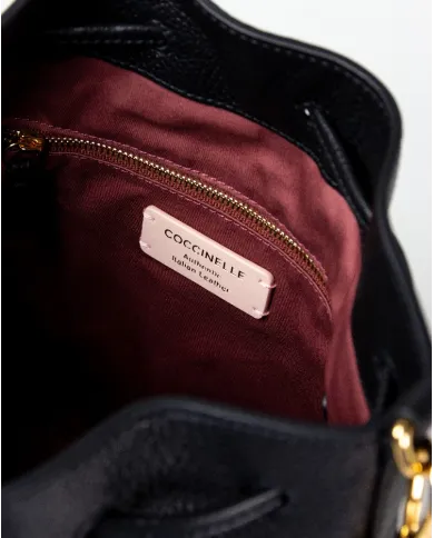 Coccinelle Borsa secchiello Beat generatio Nero