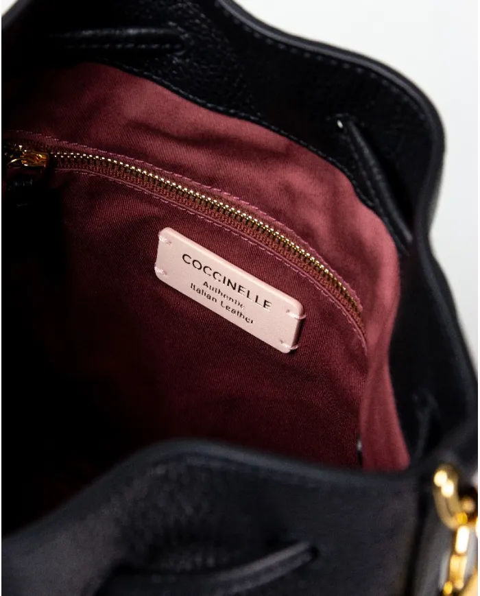 Coccinelle Borsa secchiello Beat generatio Nero