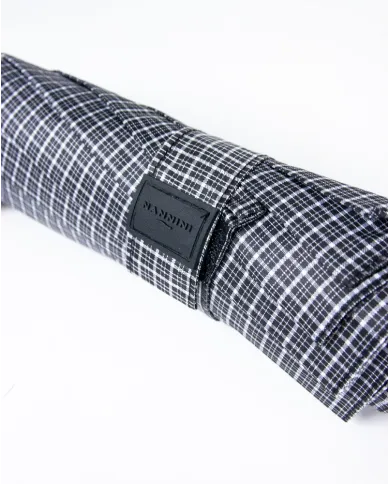 Nannini Ombrello con custodia tessuto spugnoso Grigio/Nero