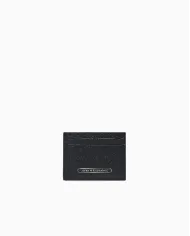 Armani Exchange Porta carte di credito in pelle Nero