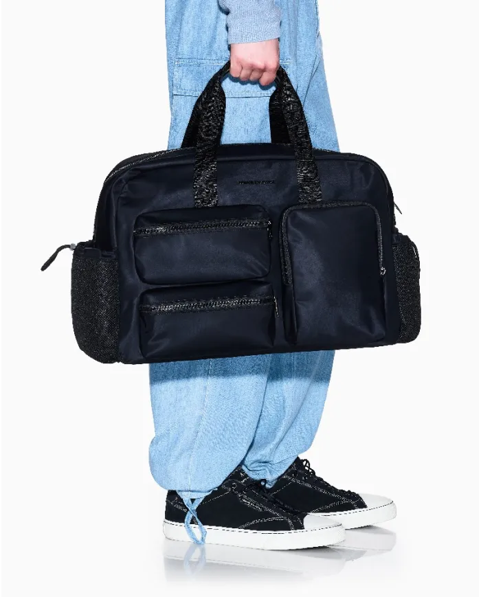 Armani Exchange Borsone in tessuto nylon Nero