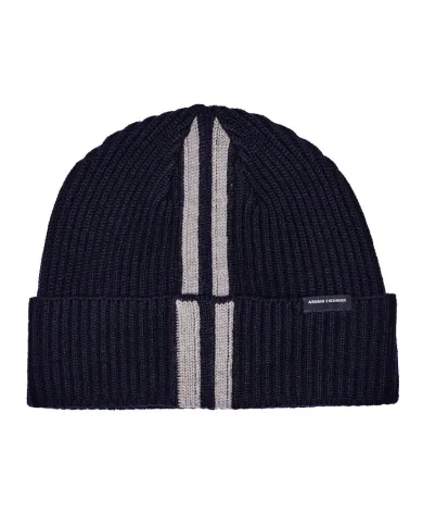 Armani Exchange Berretto uomo misto lana Blu