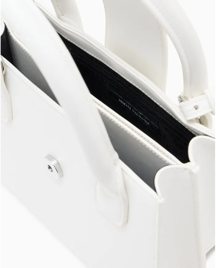 Armani Exchange Borsa a mano piccola Bianco