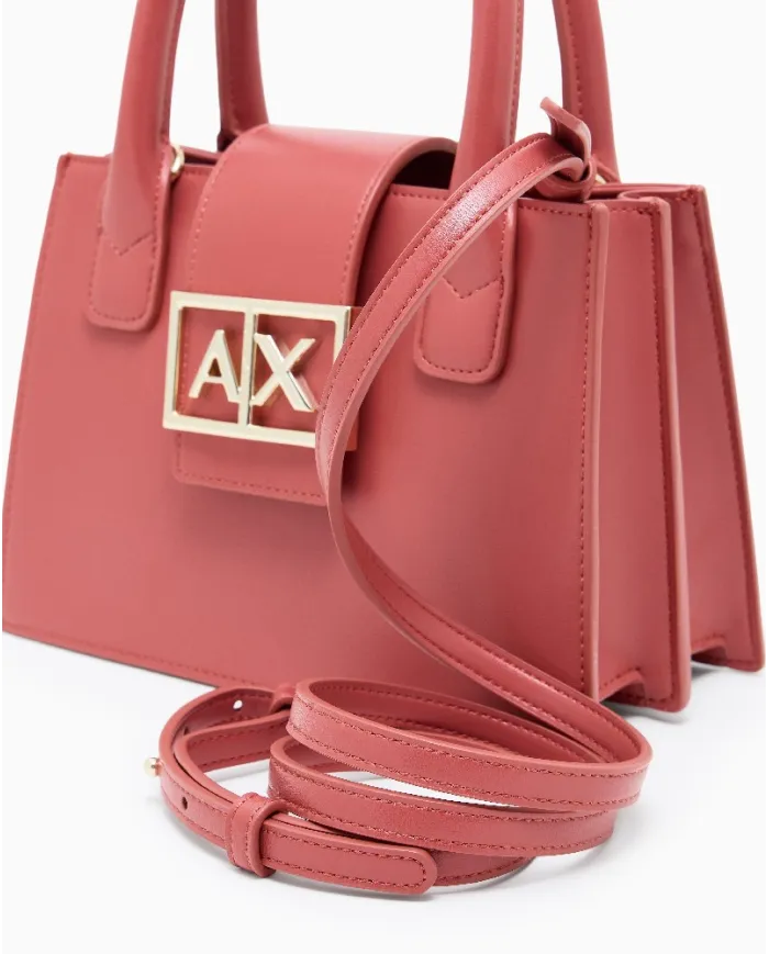 Armani Exchange Borsa a mano piccola Rosso Geranio