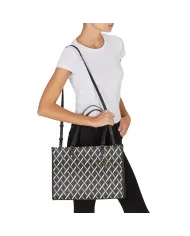 Armani Exchange Borsa grande logata Nero