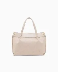Armani Exchange Borsa a mano grande Sabbia