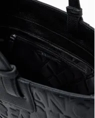 Armani Exchange Shopping bag logata Nero