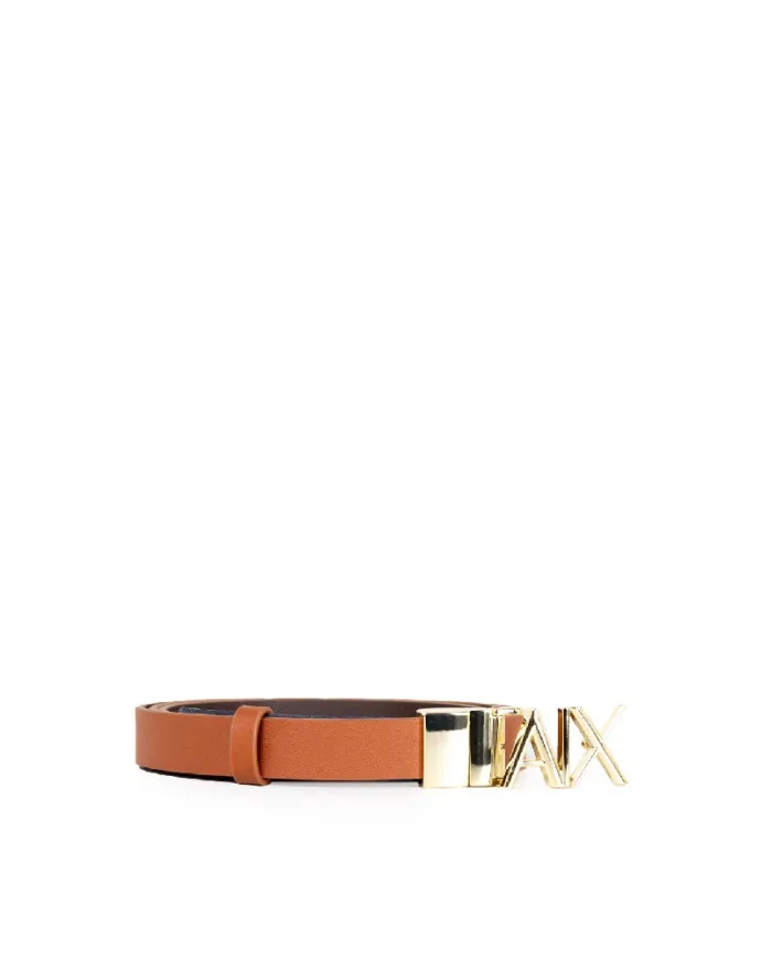 Armani Exchange Cintura donna reversibile in pelle Marrone/Cuoio