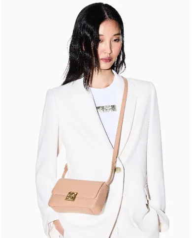 Armani Exchange Borsa bandoliera piccola Cipria