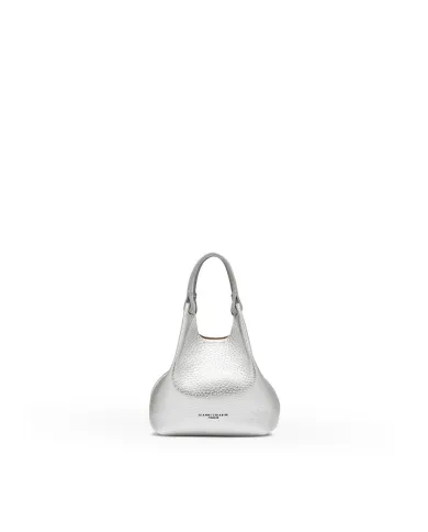 Gianni Chiarini Borsa Dua Mini in Pelle Made in Italy Silver