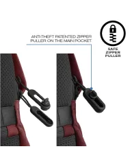 XD Design Zaino antifurto Bobby Soft Rosso