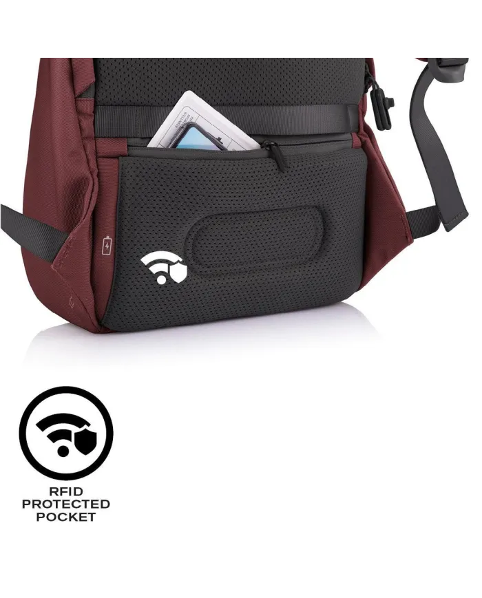 XD Design Zaino antifurto Bobby Soft Rosso