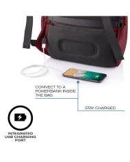 XD Design Zaino antifurto Bobby Soft Rosso