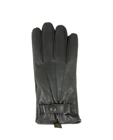 RAGUSO Guanti da uomo in pelle Nero