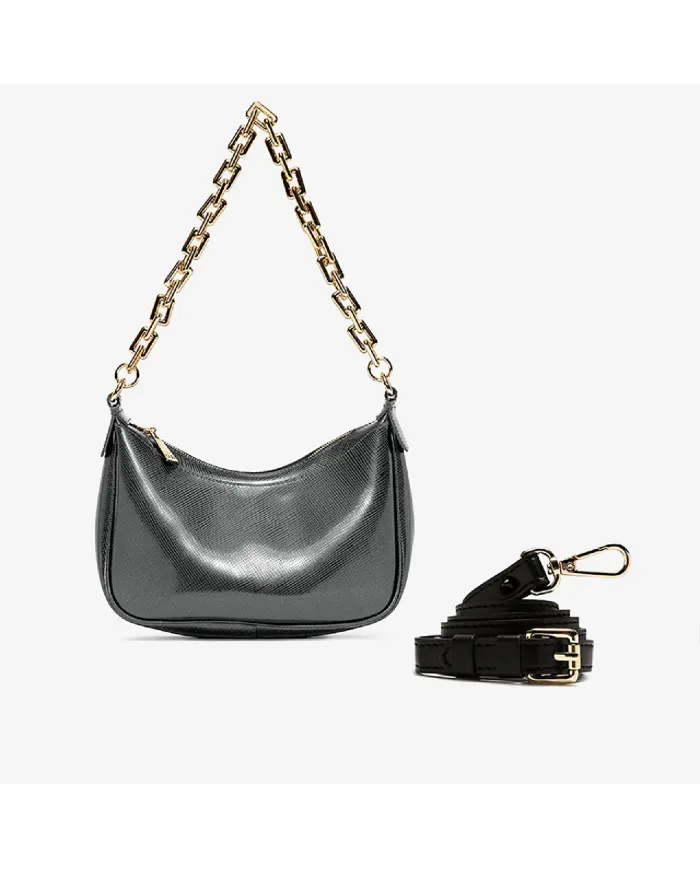 Gum Design Borsa con catena Grigio