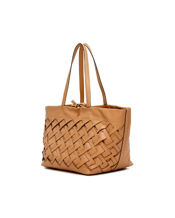 Gianni Chiarini Borsa in pelle intrecciata Nur Beige Gianni Chiarini Borsa in pelle intrecciata Nur Beige