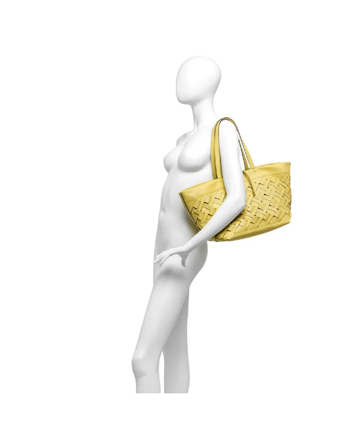 Gianni Chiarini Borsa in pelle intrecciata Nur Beige Gianni Chiarini Borsa in pelle intrecciata Nur Beige