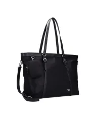 Roncato Borsa shopper in tessuto Solaris Nero