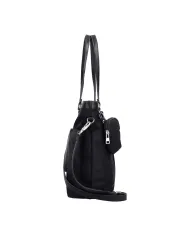 Roncato Borsa shopper in tessuto Solaris Nero