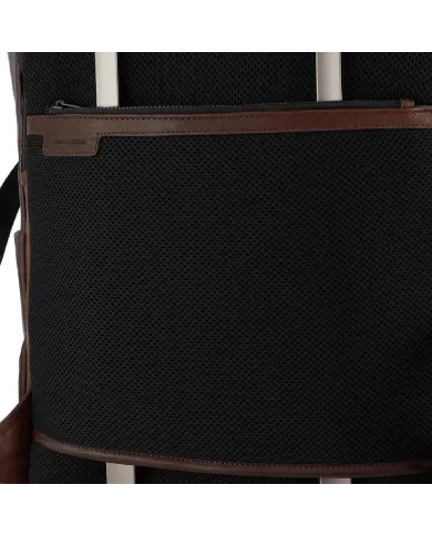 Piquadro Zaino in pelle porta pc 14, Harper Nero