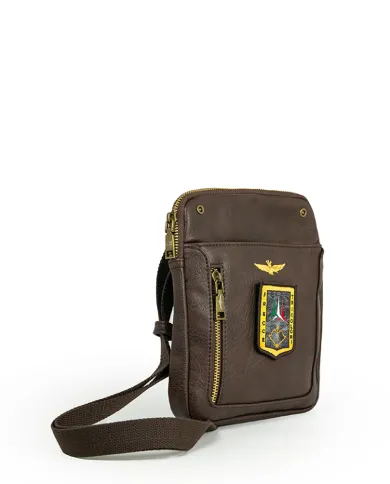 Aeronautica Militare Borsa piccola per uomo Pilot Testa moro Aeronautica Militare Borsa piccola per uomo Pilot Testa moro