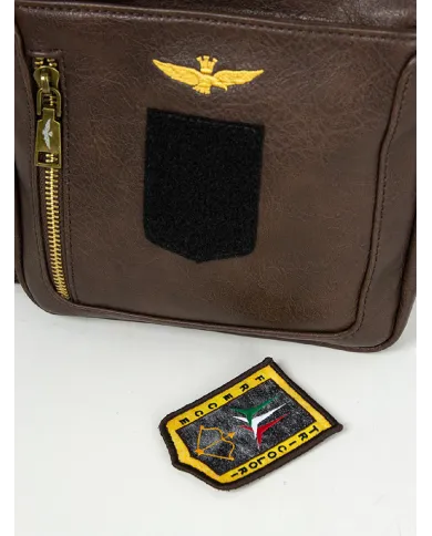 Aeronautica Militare Borsa piccola per uomo Pilot Testa moro Aeronautica Militare Borsa piccola per uomo Pilot Testa moro