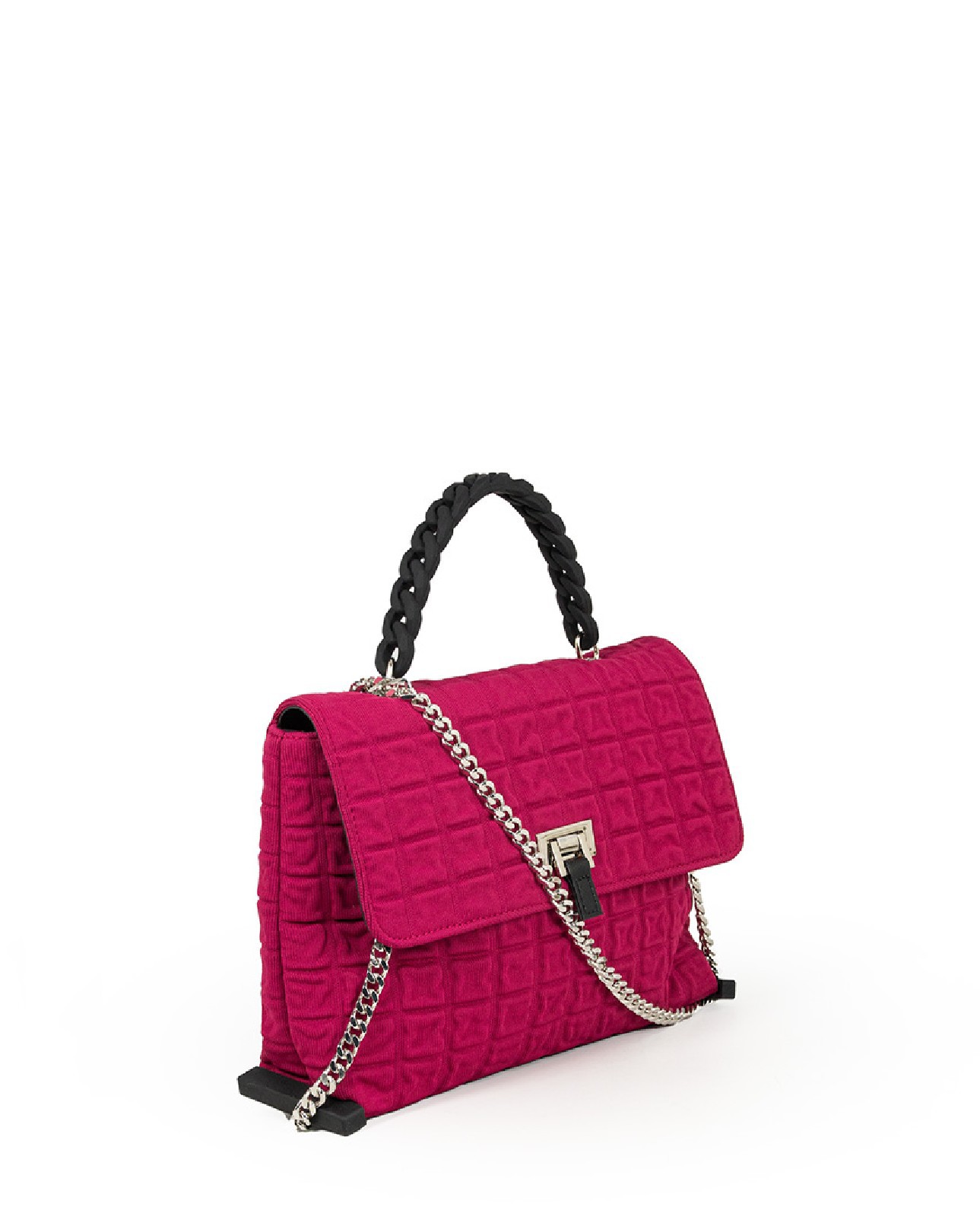 FRI-YAY Borsa bandoliera trapuntata Bea Rosso - Foto 3 di 5