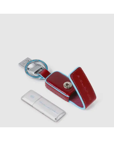 Piquadro Portachiavi chiavetta Usb 64GB Rosso