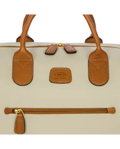 Bric's Borsone cabina Firenze Panna/Cuoio