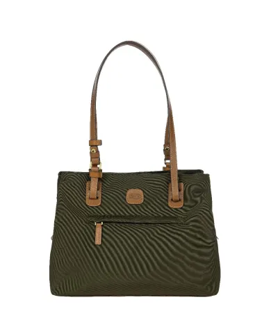 Bric's Borsa a tracolla in tessuto X Collection Verde
