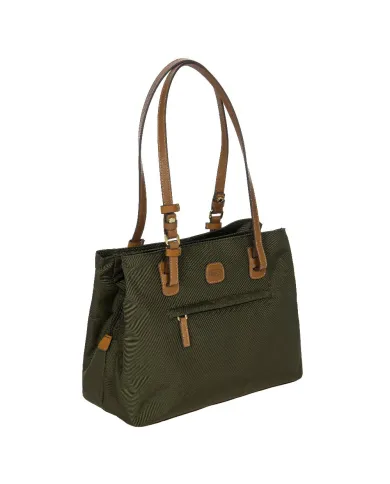 Bric's Borsa a tracolla in tessuto X Collection Verde