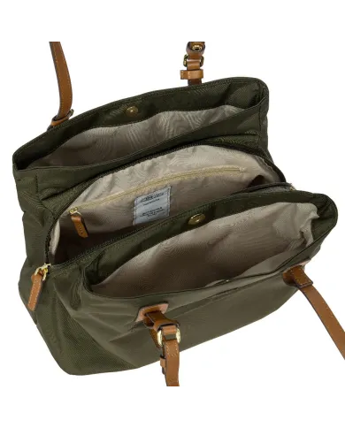 Bric's Borsa a tracolla in tessuto X Collection Verde