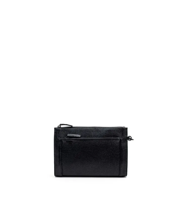 Gianni Conti Pochette in pelle con polsino Nero