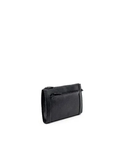 Gianni Conti Pochette in pelle con polsino Nero