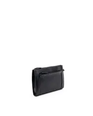 Gianni Conti Pochette in pelle con polsino Nero
