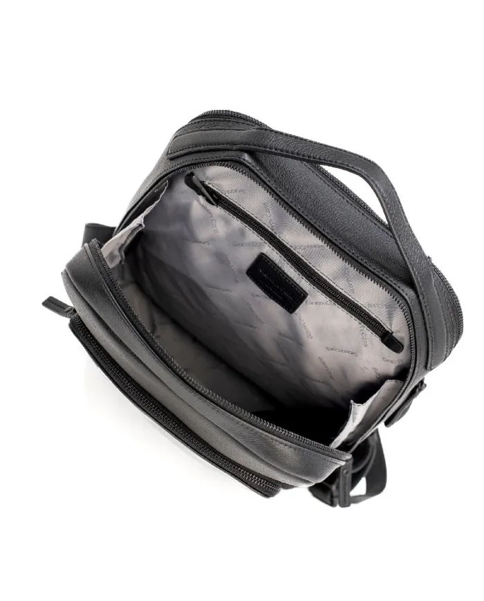 Gianni Conti Zaino in pelle porta pc Paul Nero
