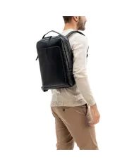 Gianni Conti Zaino in pelle porta pc Paul Nero
