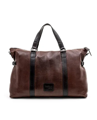 Gianni Conti Borsone in pelle vintage Testa moro