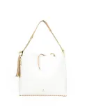Atelier du Sac Borsa Lauren Midnight in Paris Bianco/Cuoio