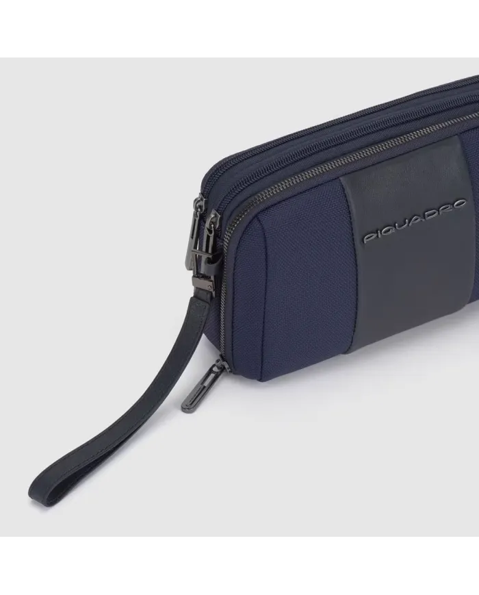 Piquadro Pochette in tessuto Brief 2 Blu