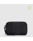 Piquadro Pochette in tessuto Brief 2 Nero