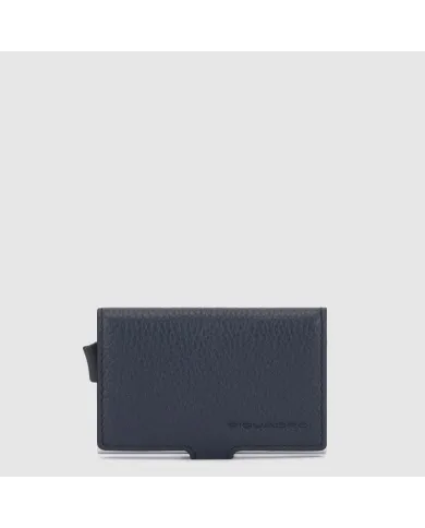 Piquadro Porta carte di credito con tasca banconote Modus special Blu