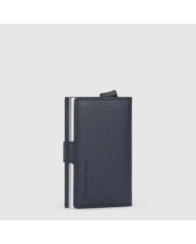 Piquadro Porta carte di credito con tasca banconote Modus special Blu